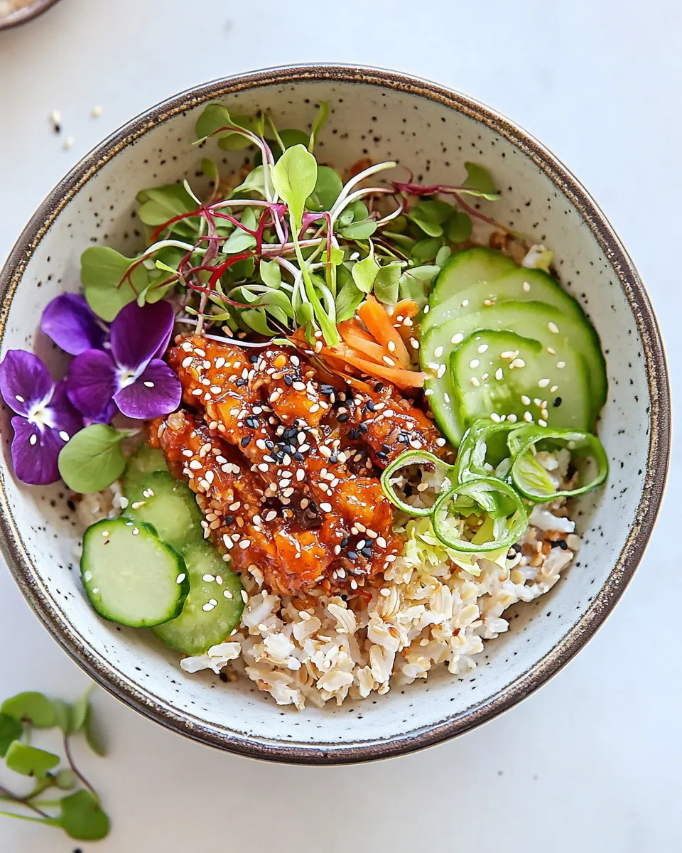 Homemade Kimchi Brown Rice Bliss Bowls photo