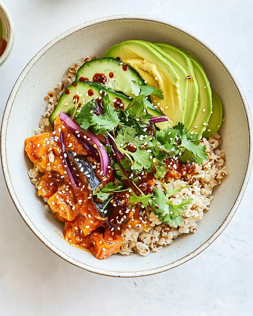 Easy Kimchi Brown Rice Bliss Bowls recipe image