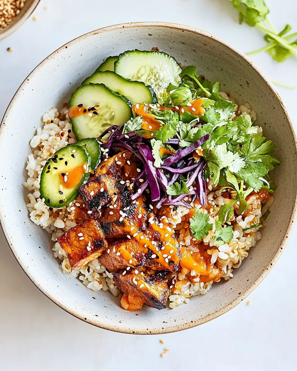 Delicious Kimchi Brown Rice Bliss Bowls dish photo