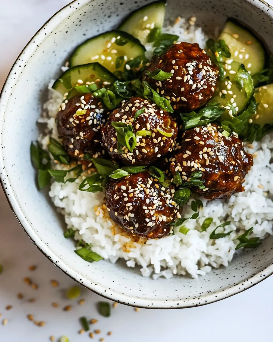 Homemade Korean Barbecue Meatballs photo
