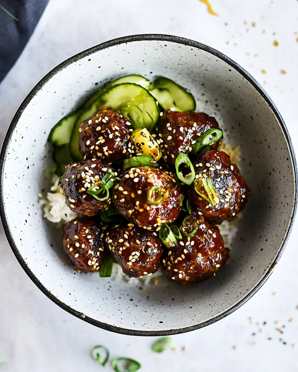 Easy Korean Barbecue Meatballs recipe photo
