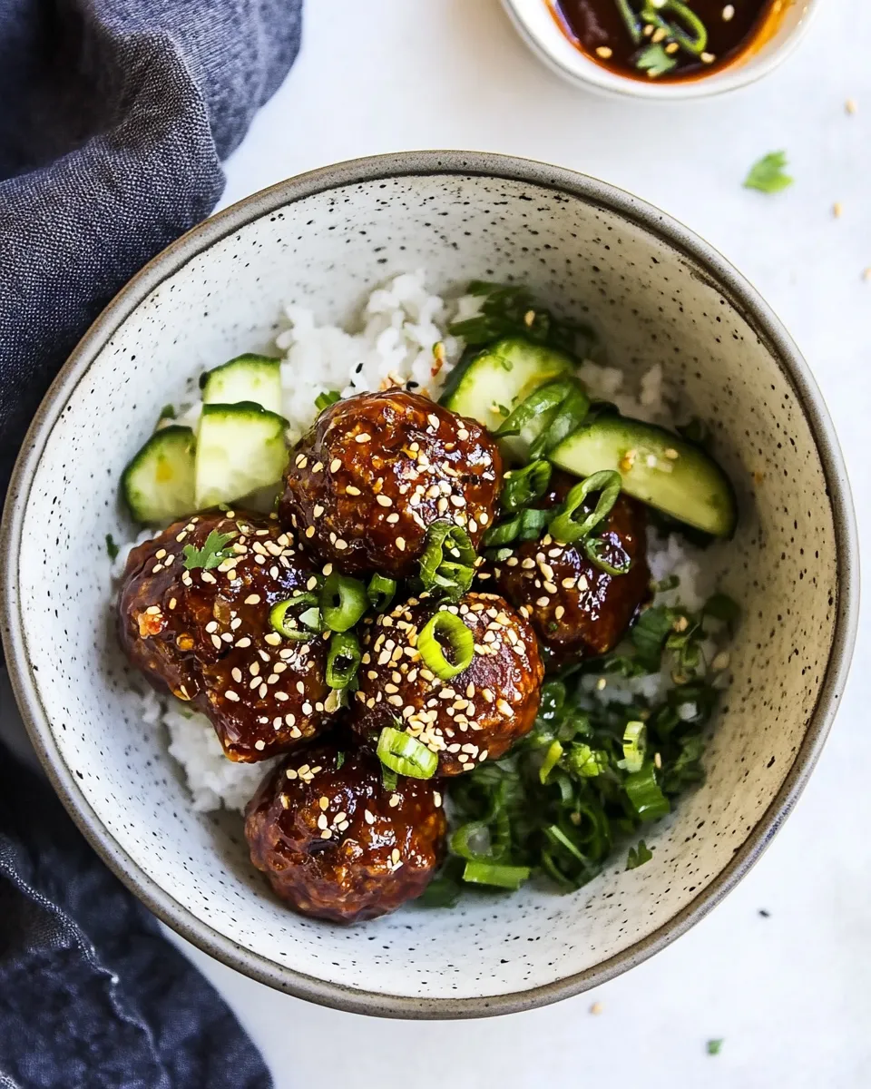 Delicious Korean Barbecue Meatballs dish photo