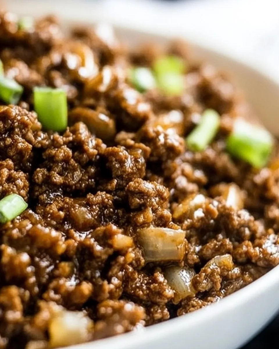 Delicious Korean Ground Beef Skillet shot