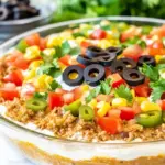 homemade LOADED Taco Dip photo