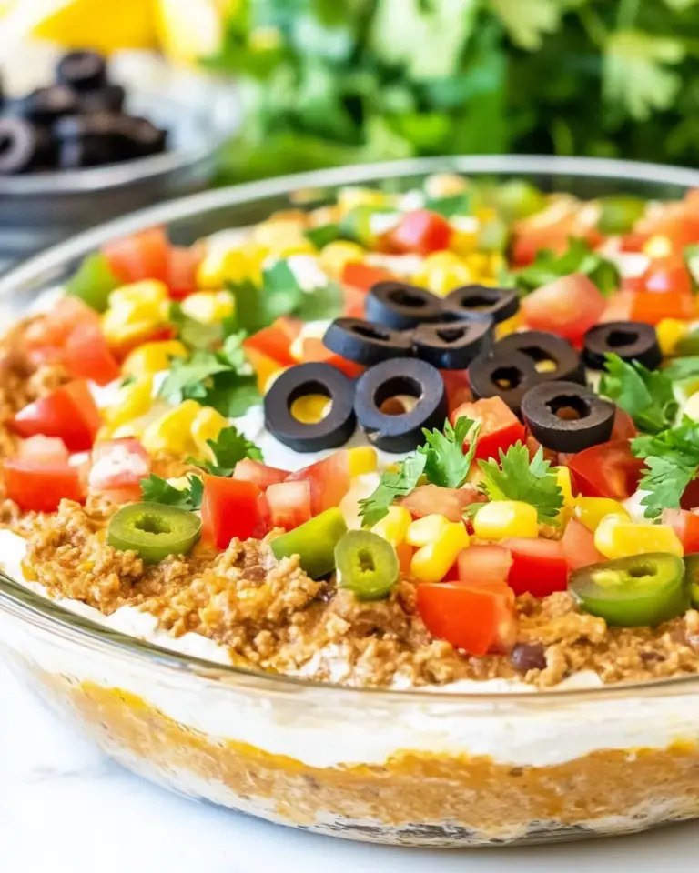 homemade LOADED Taco Dip photo