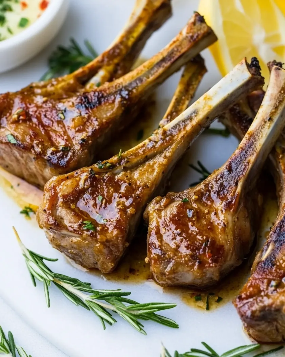 Easy Lamb Chop Marinade plate image