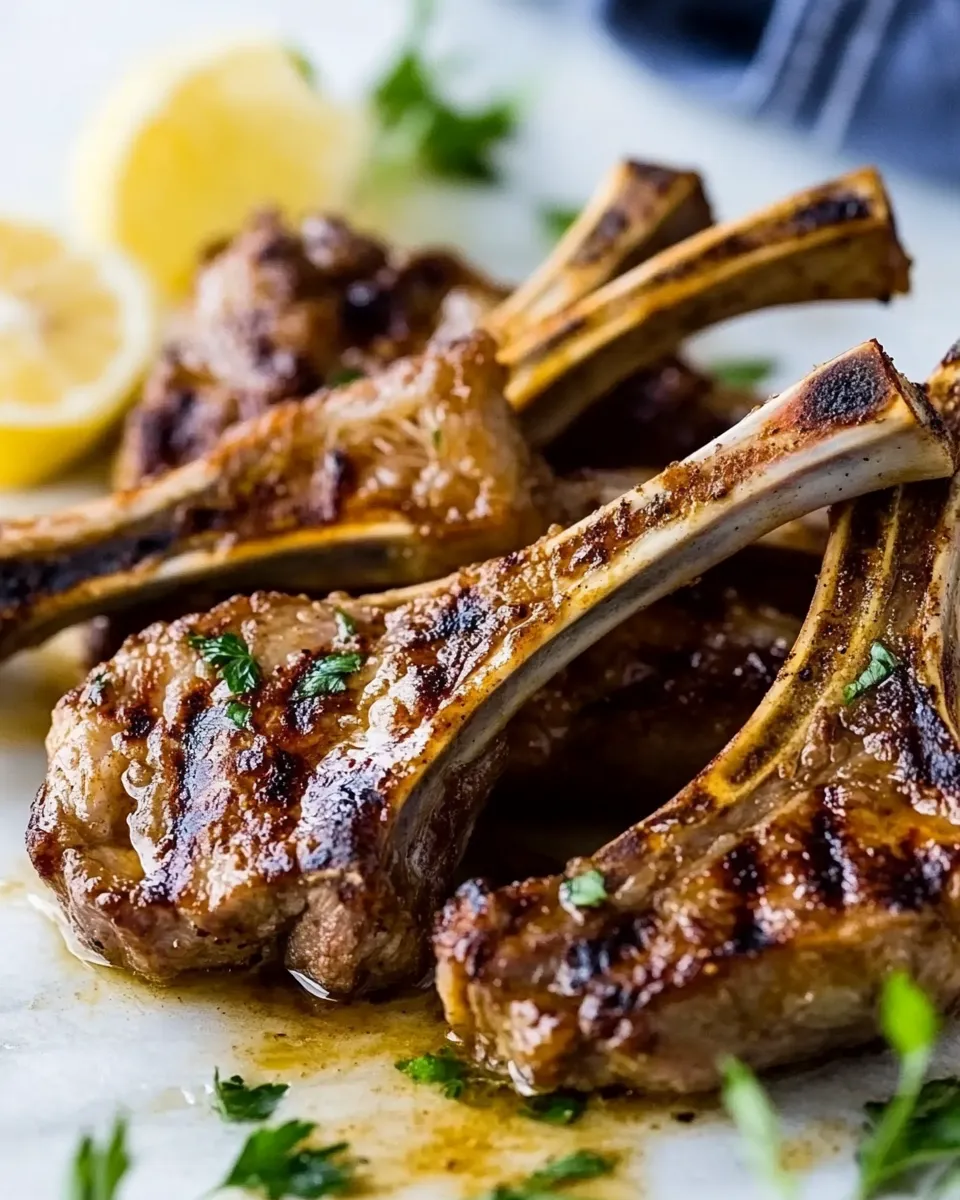 Delicious Lamb Chop Marinade food shot