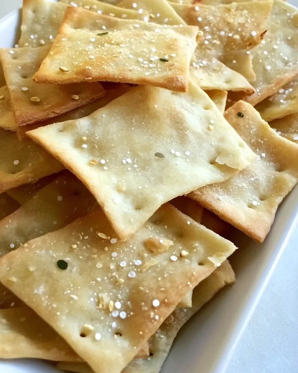 Delicious Lavash Crackers shot