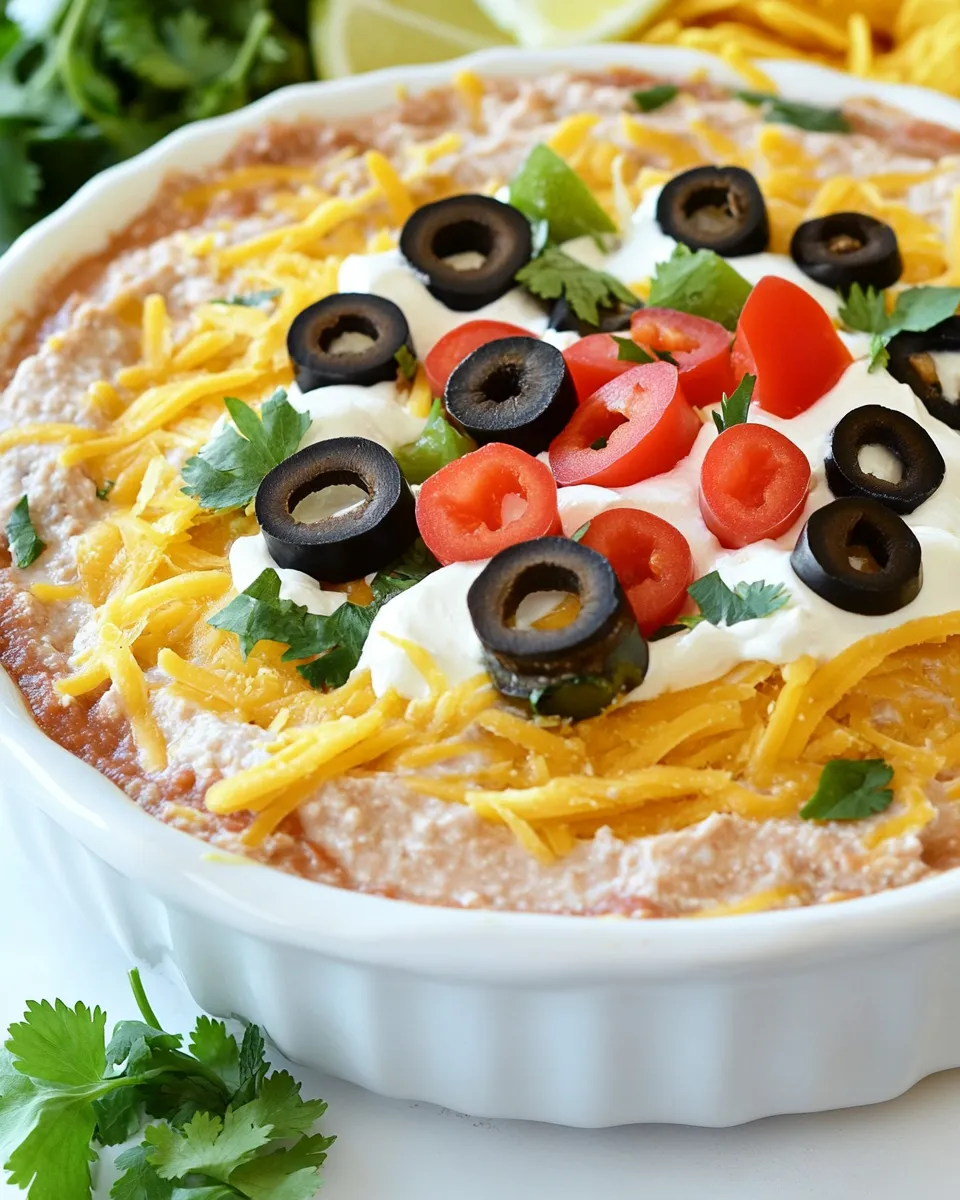 Easy Layered Taco Dip recipe photo