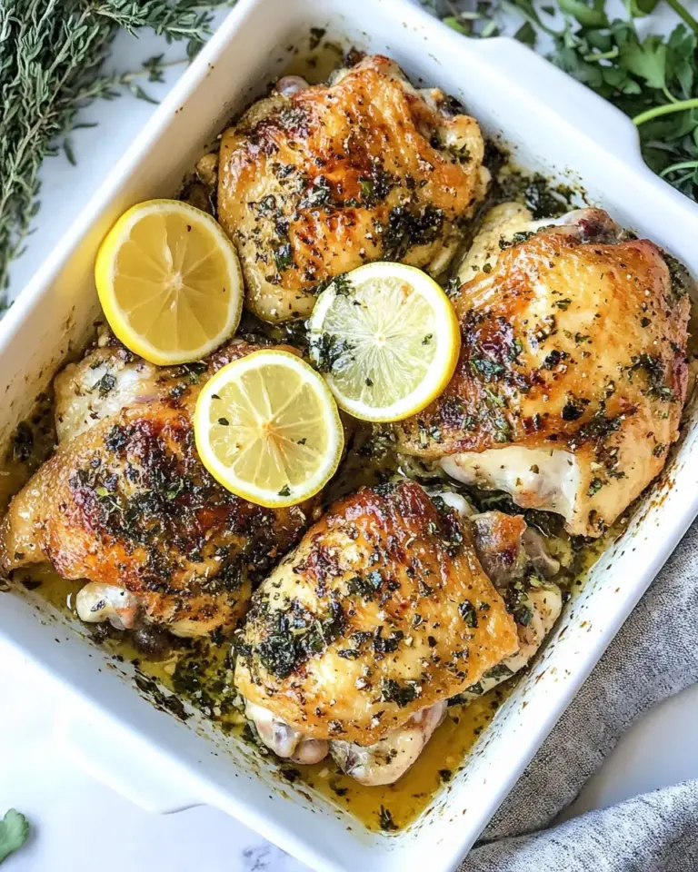Homemade Lemon Garlic Chicken Thighs photo