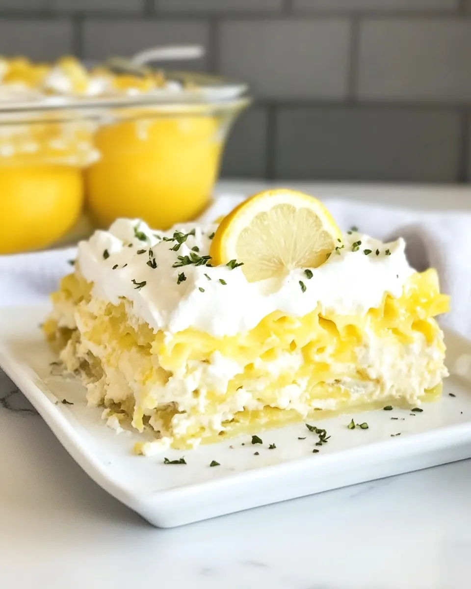 Easy Lemon Lasagna recipe photo