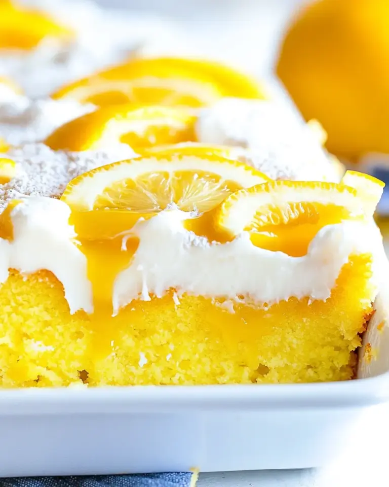 Homemade Lemon Poke Cake Recipe photo