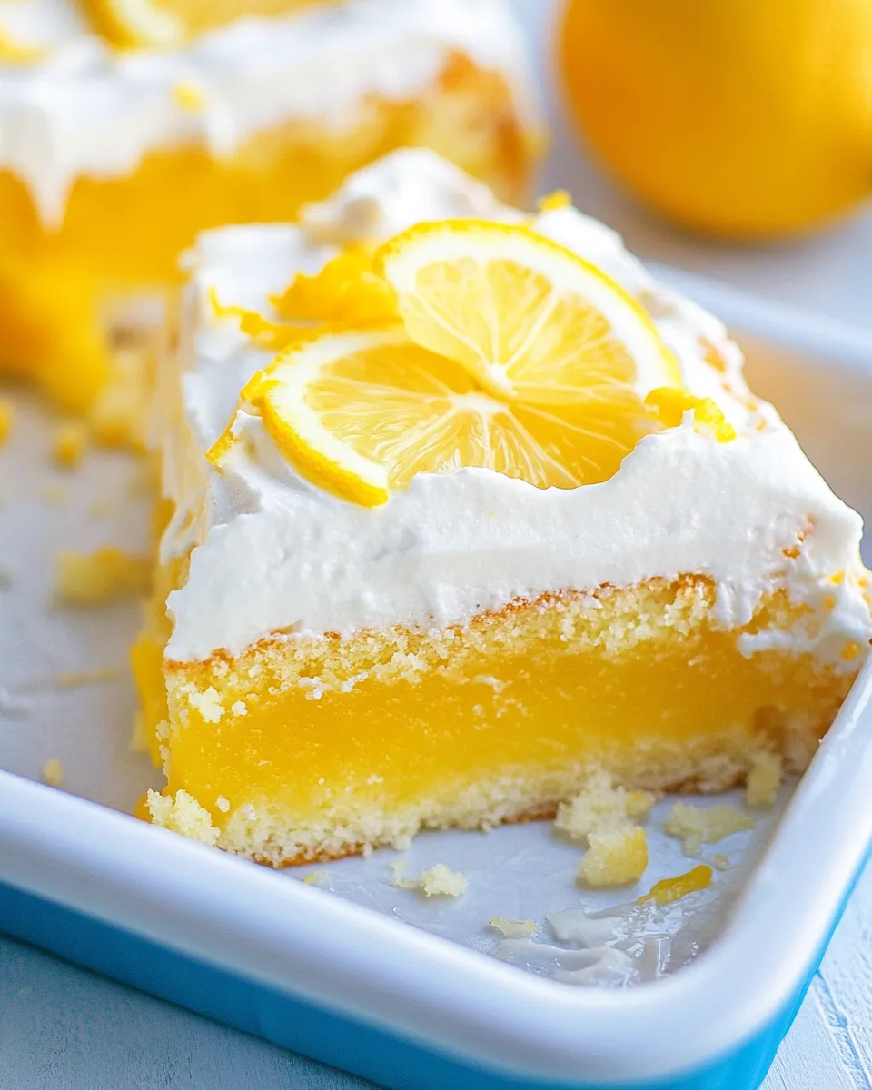 Classic Lemon Poke Cake Recipe image