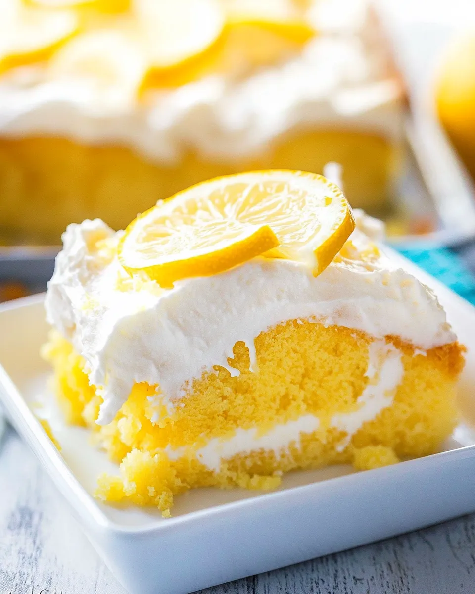 Easy Lemon Poke Cake Recipe picture