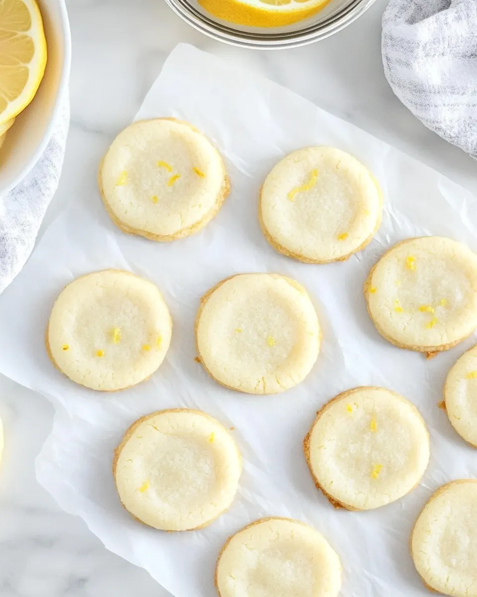 Classic Lemon Shortbread Cookies Recipe image