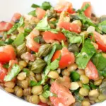 Homemade Lentil Salad with Capers and Balsamic-Dijon Dressing photo
