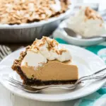 Homemade Lighter Peanut Butter Pie photo