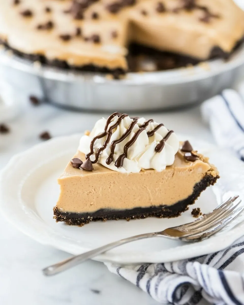 Classic Lighter Peanut Butter Pie image