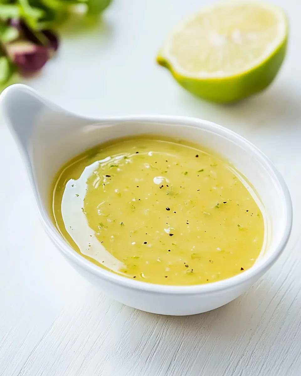 Easy Lime Vinaigrette with Garlic recipe photo