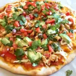 Homemade Loaded Chicken Fajita Pizza photo