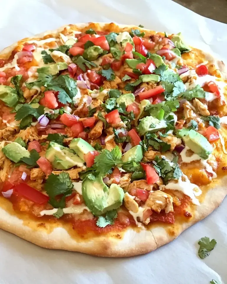 Homemade Loaded Chicken Fajita Pizza photo