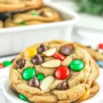 homemade M&M Almond Chocolate Chip Cookies photo