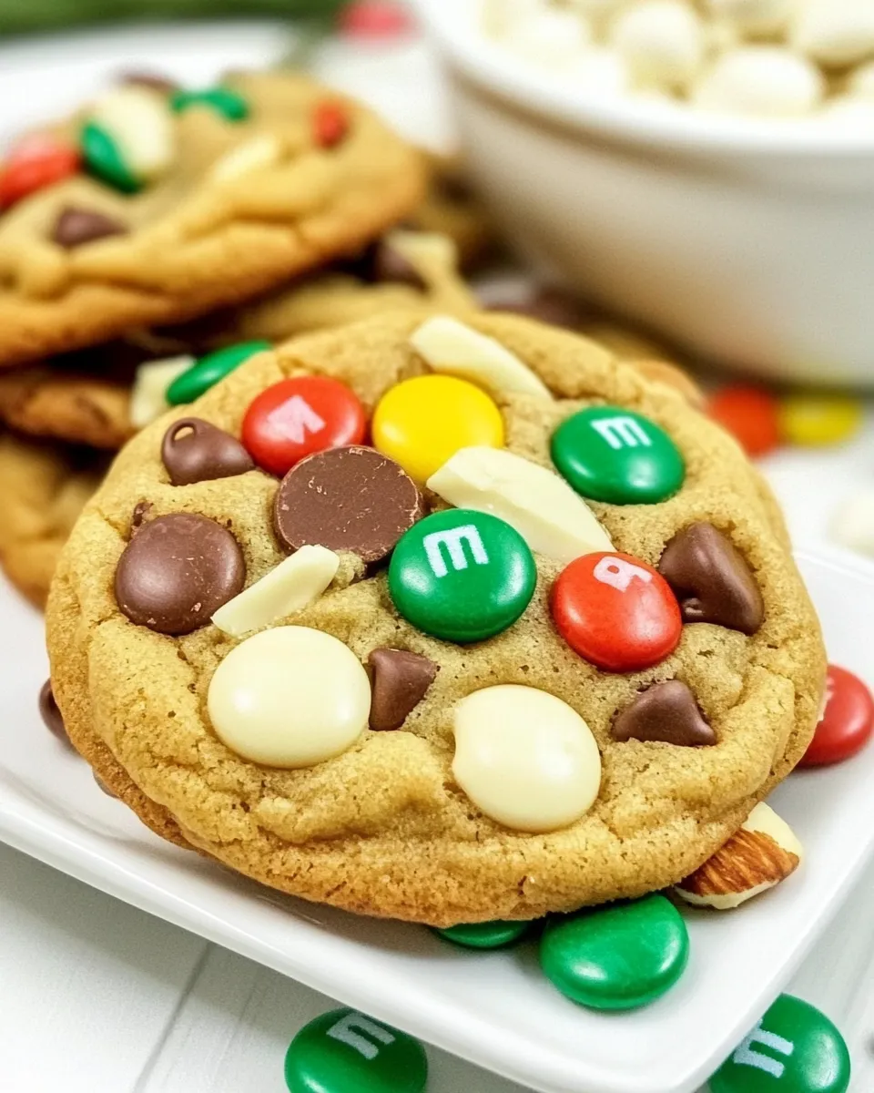 easy M&M Almond Chocolate Chip Cookies recipe photo