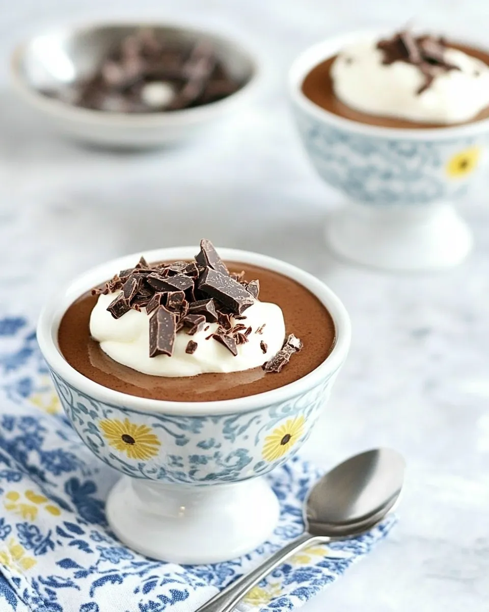 Easy Malted Chocolate Pots de Creme recipe photo