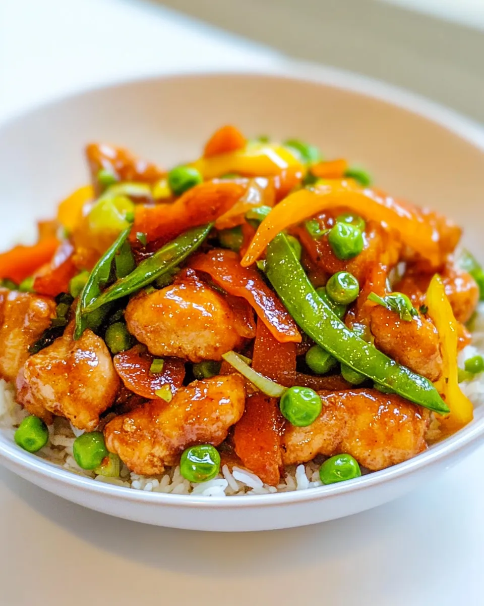 Homemade Mandarin Orange Chicken Stir Fry photo
