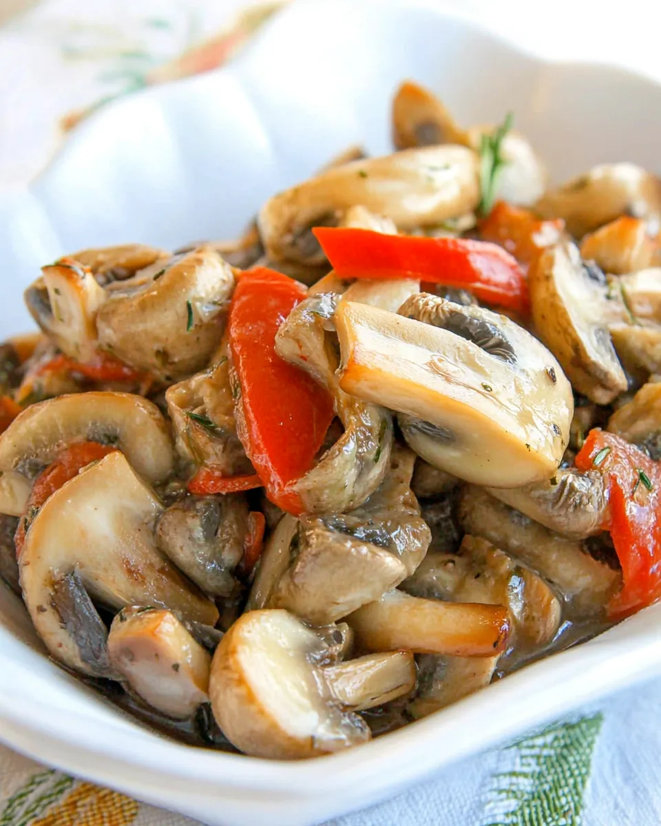 Classic Marinated Mushrooms Recipe image