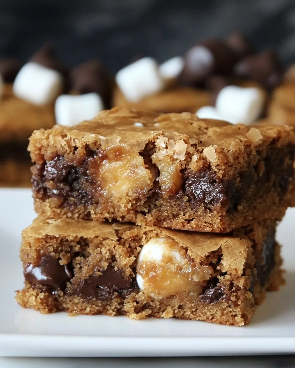 Easy Marshmallow Toffee Blondies picture