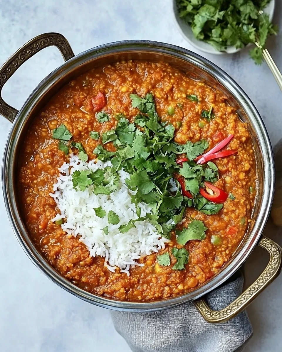 Delicious Masoor Dal plate image