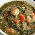 homemade Matapa (Cassava Leaves & Shrimp Stew) photo