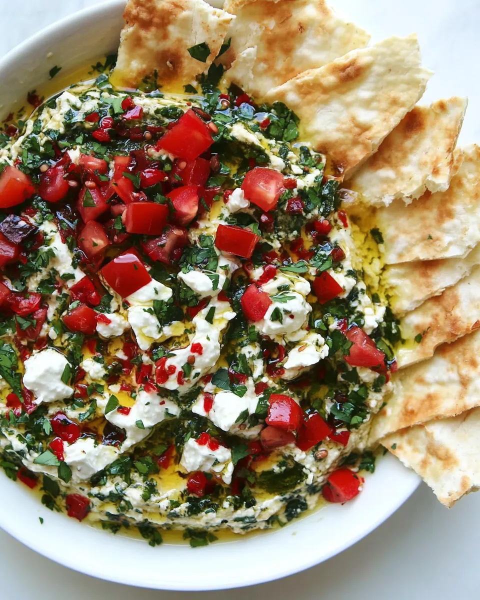 Easy Mediterranean Dip plate image