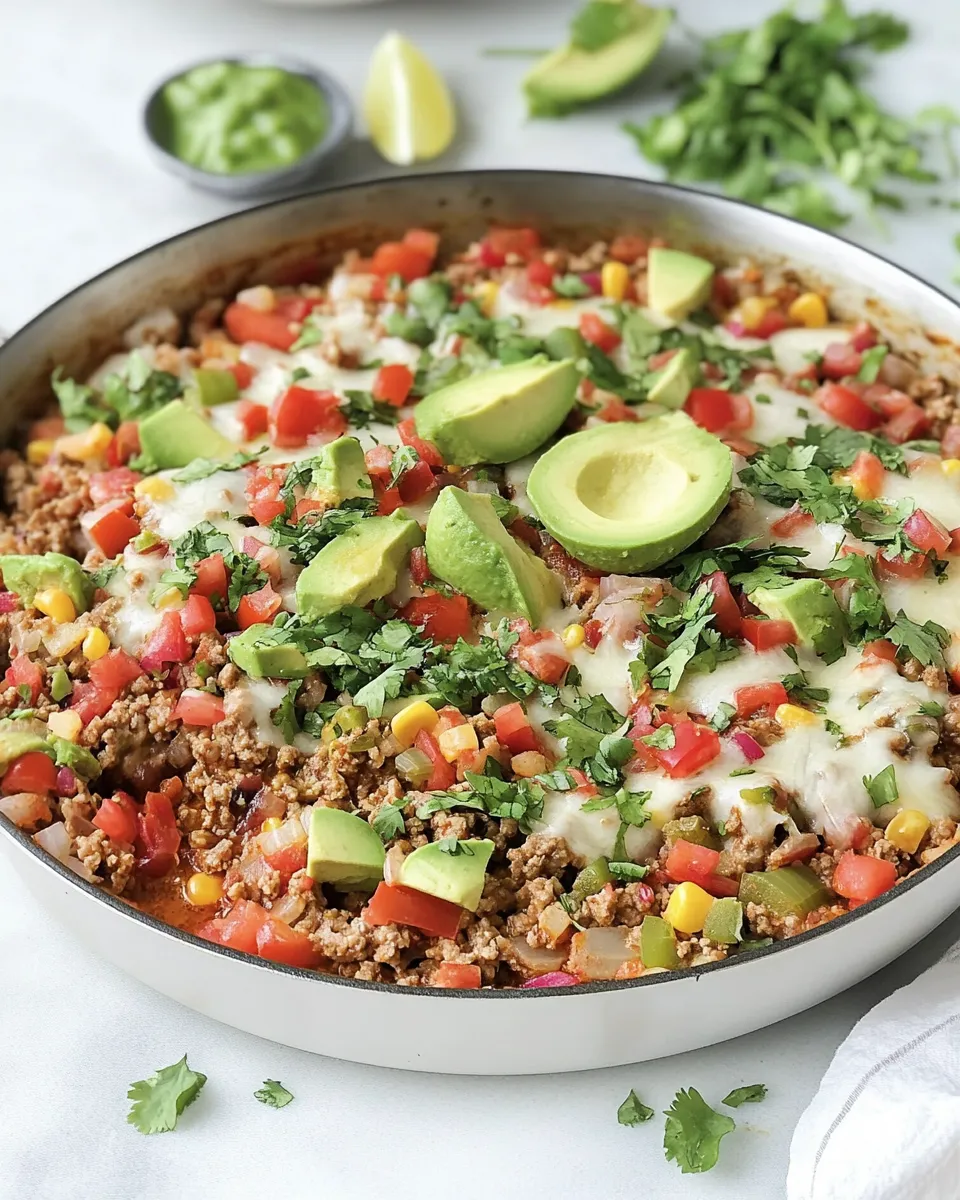 Homemade Mexican Ground Beef Skillet photo