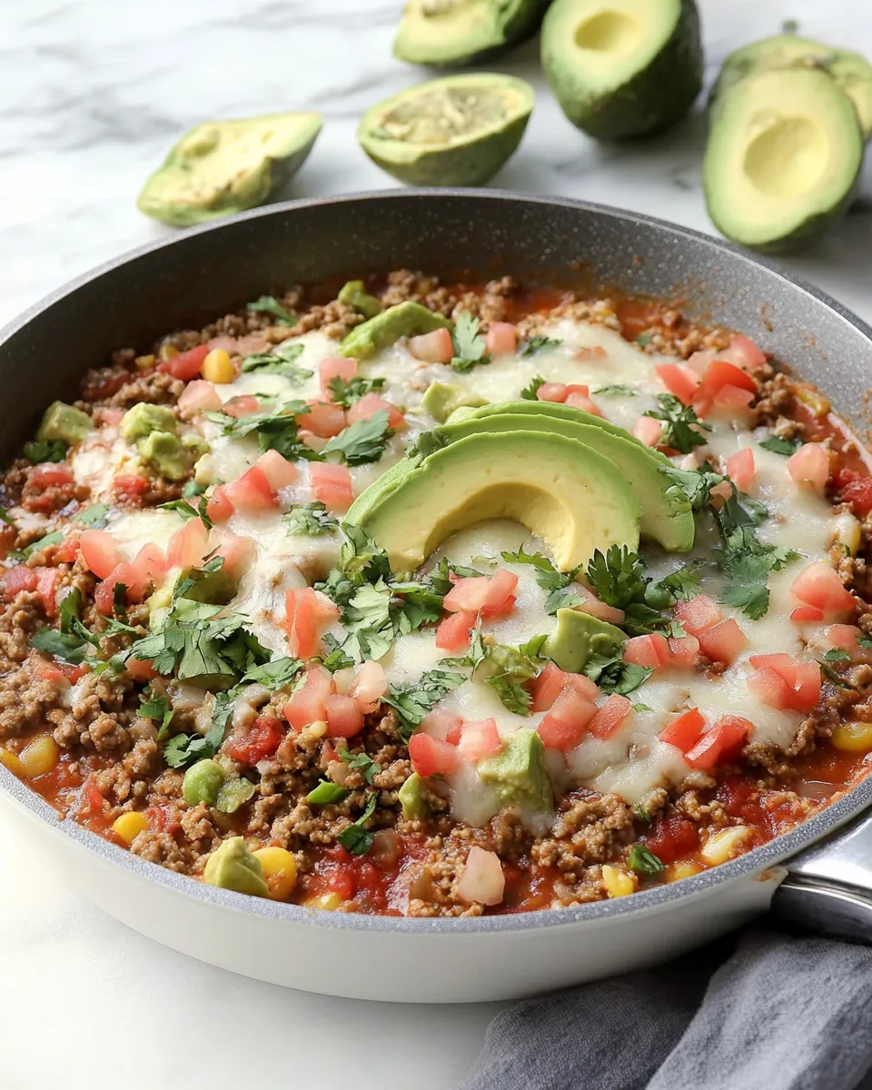Classic Mexican Ground Beef Skillet image
