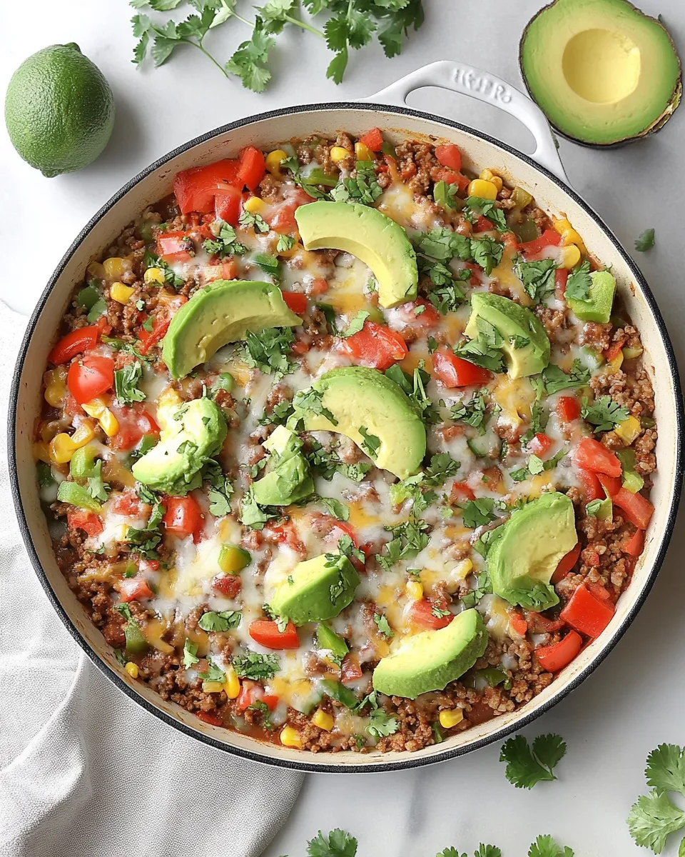 Easy Mexican Ground Beef Skillet recipe photo