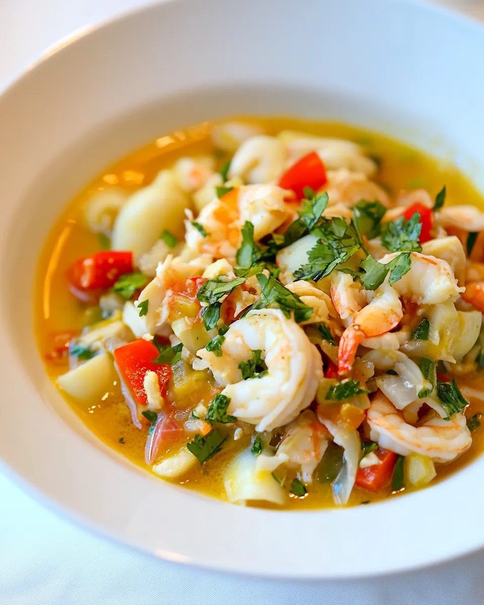 Homemade Mexican Seafood Posole photo