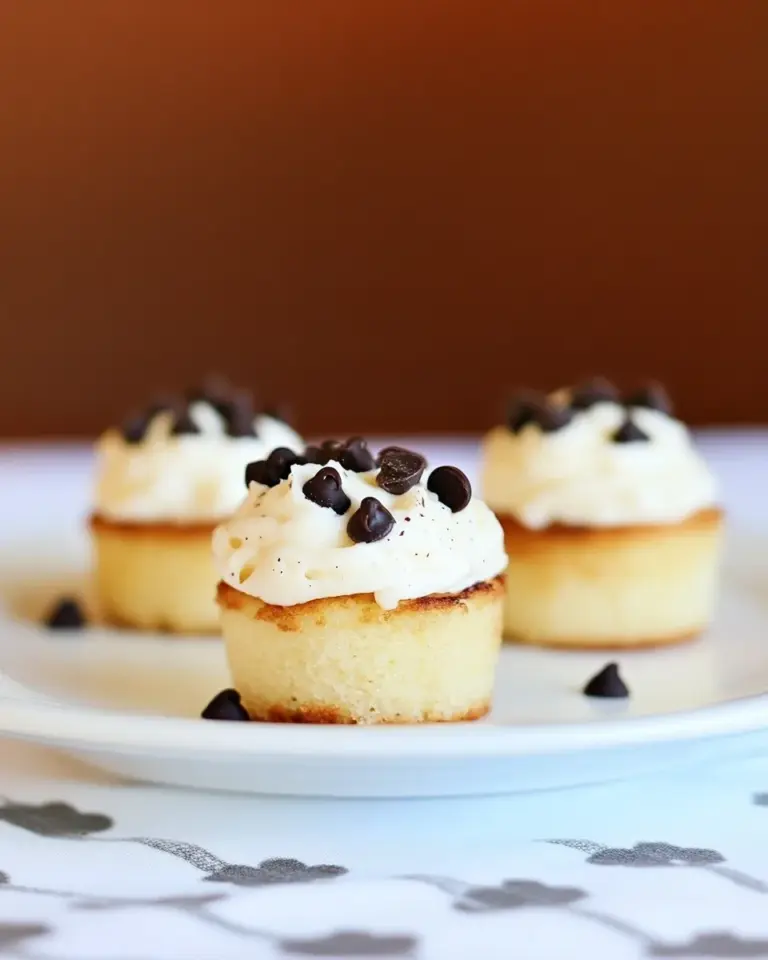 Homemade Mini Chocolate Chip Maple Pancake Cupcakes photo