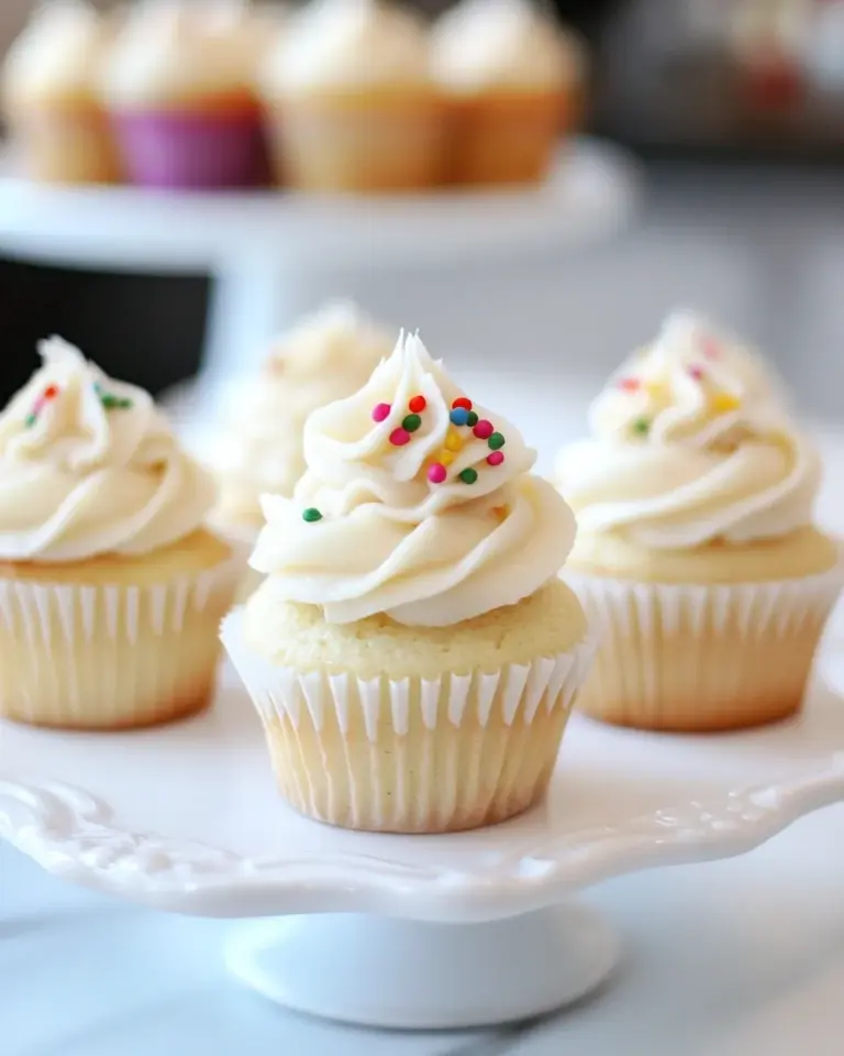 homemade Mini Vanilla Cupcakes photo
