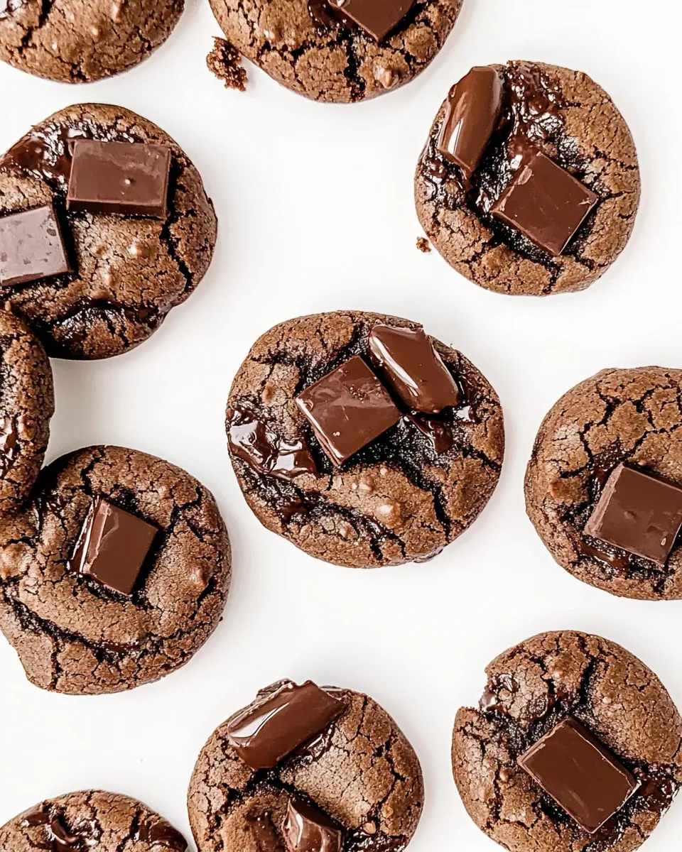 Easy Mint Chocolate Cookies recipe image