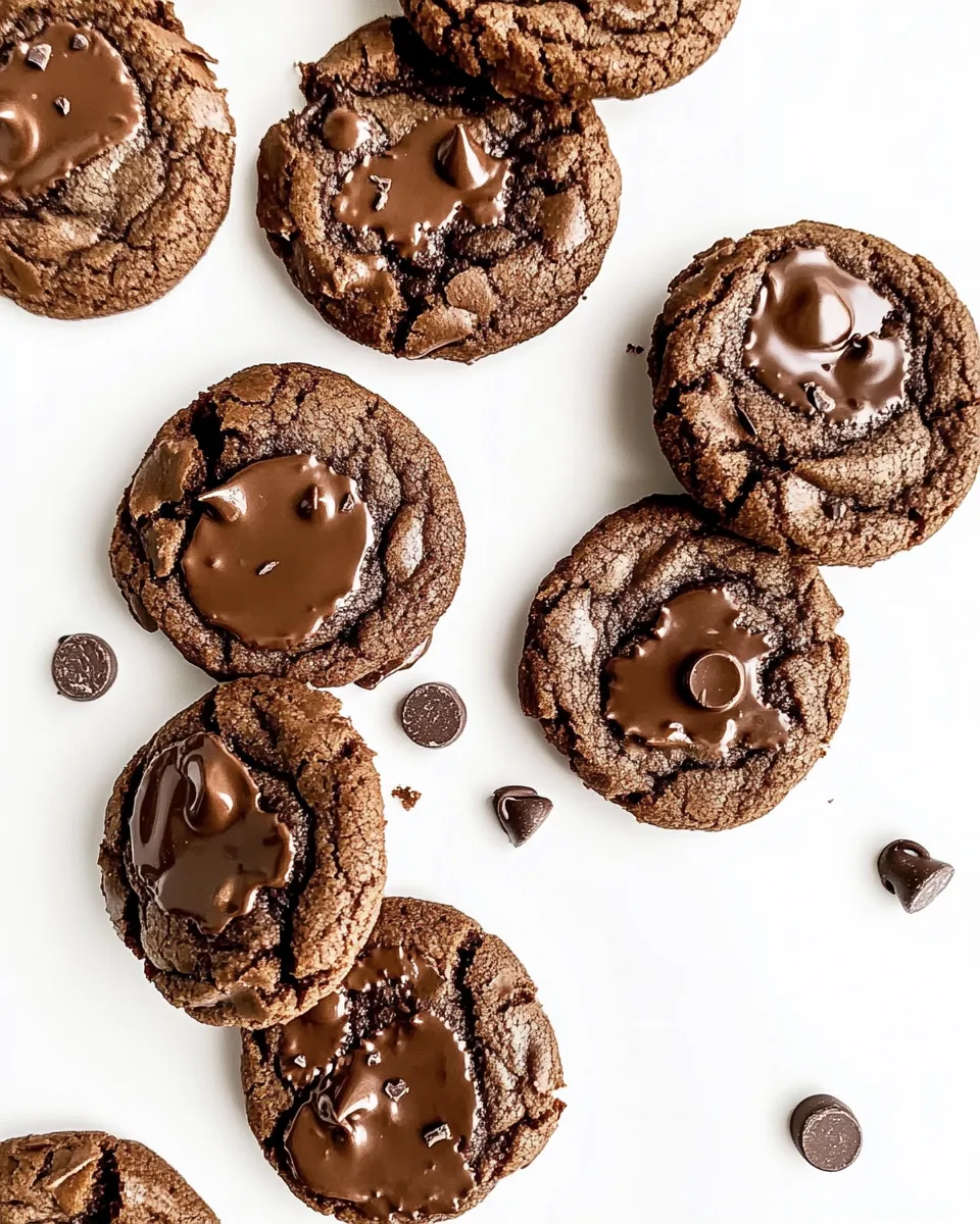Delicious Mint Chocolate Cookies plate image