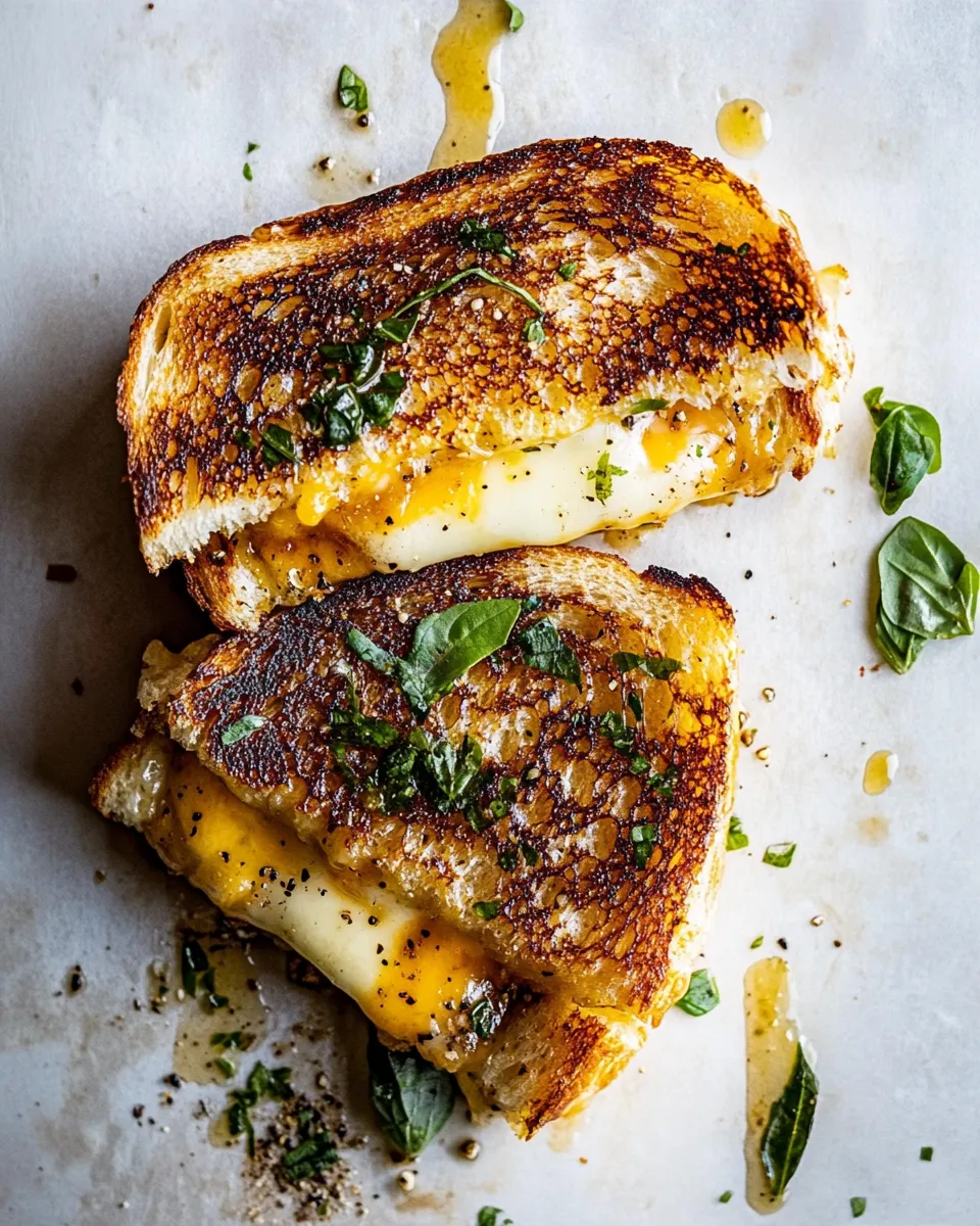 Classic Miso Butter Grilled Cheese. plate image