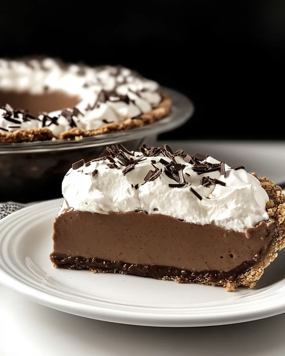 Delicious Mocha Pudding Pie recipe photo