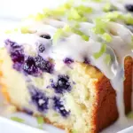 Homemade Moist Blueberry Lime Loaf Cake photo