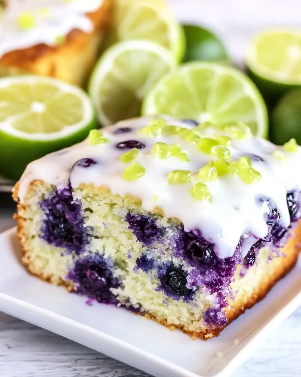 Easy Moist Blueberry Lime Loaf Cake picture