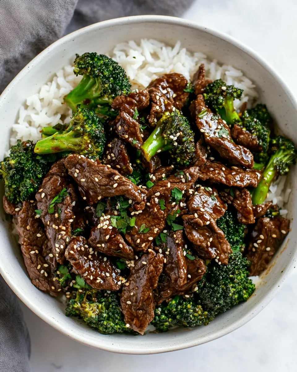 Classic Mongolian Beef and Broccoli image