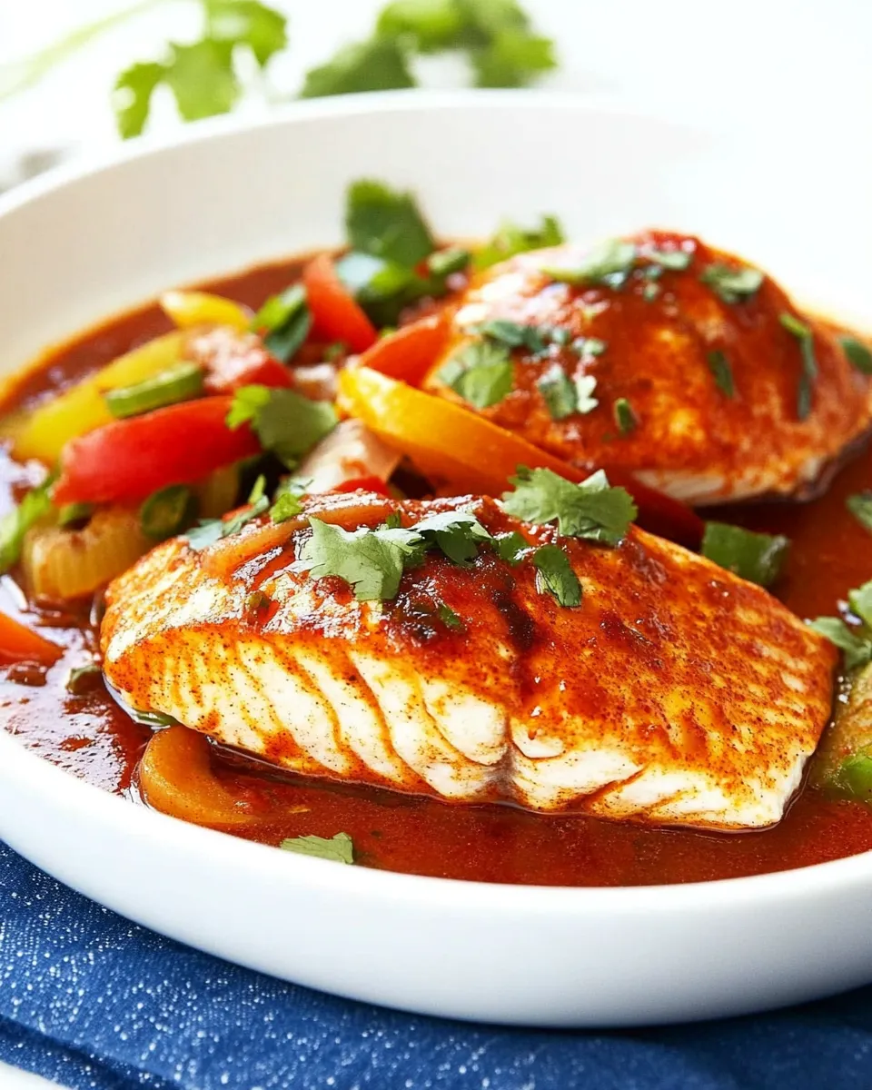 Delicious Moroccan Paprika Fish dish photo