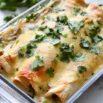 Homemade Mushroom, Spinach, and Chicken Enchiladas photo