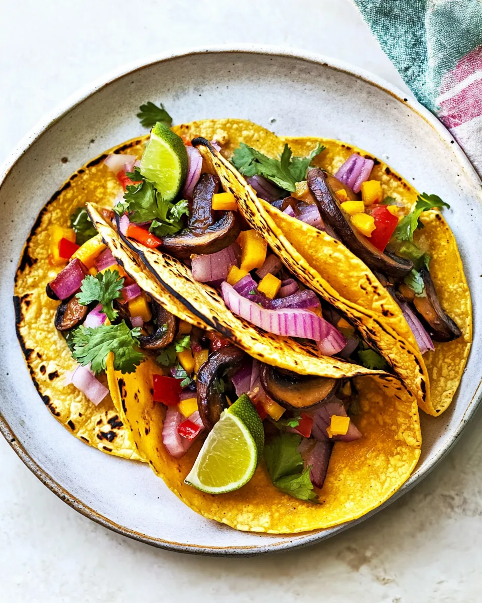 Delicious Mushroom Tacos dish photo